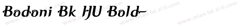 Bodoni Bk HU Bold字体转换